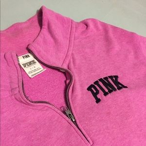1/4 zip PINK pink sweatshirt